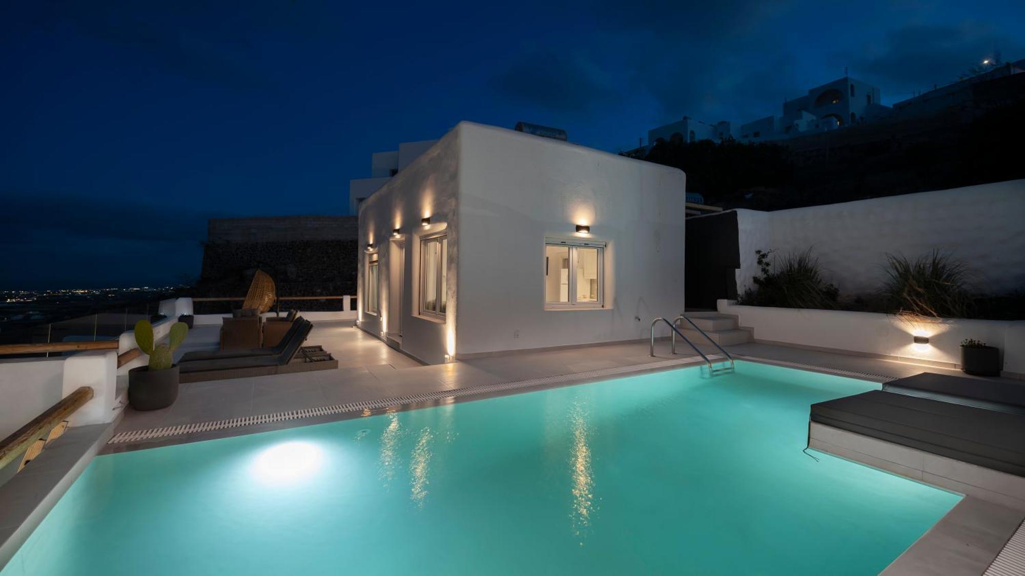 Dream Villa Santorini Vourvoulos Luaran gambar