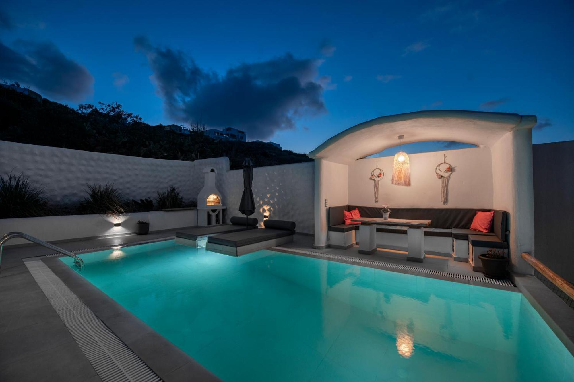 Dream Villa Santorini Vourvoulos Luaran gambar