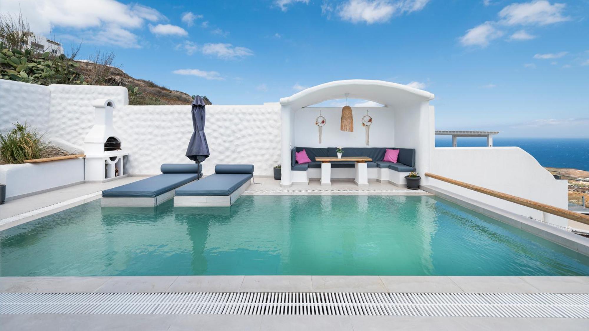 Dream Villa Santorini Vourvoulos Luaran gambar