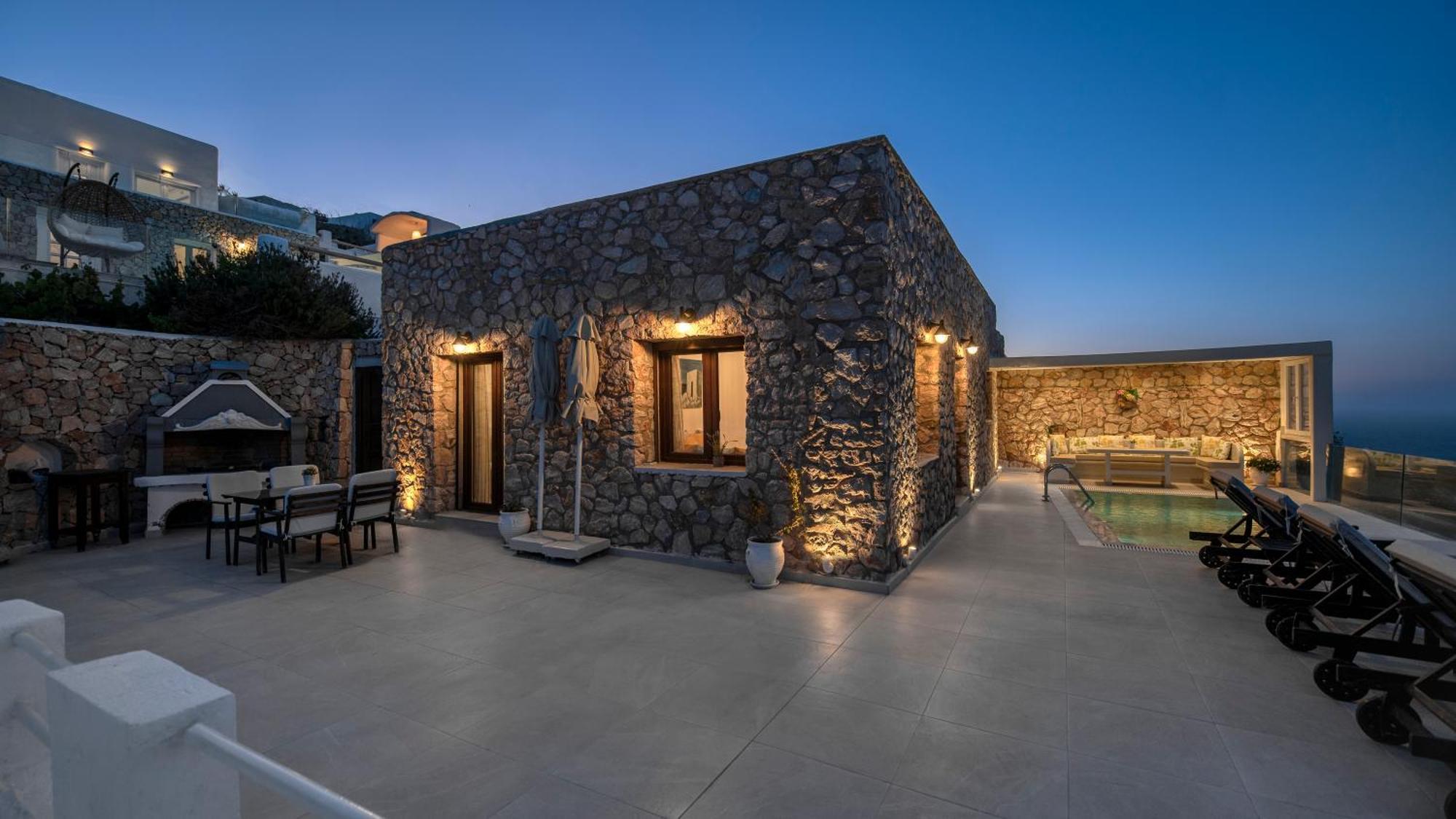 Dream Villa Santorini Vourvoulos Luaran gambar