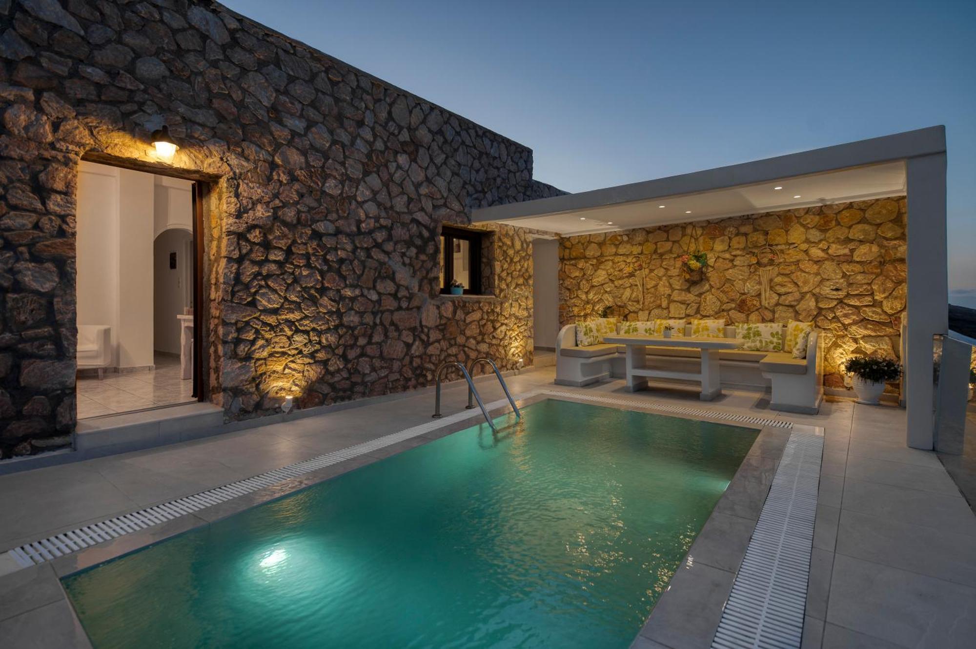 Dream Villa Santorini Vourvoulos Luaran gambar
