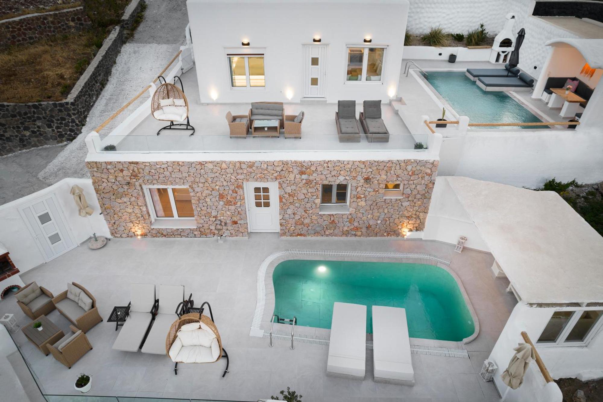 Dream Villa Santorini Vourvoulos Luaran gambar