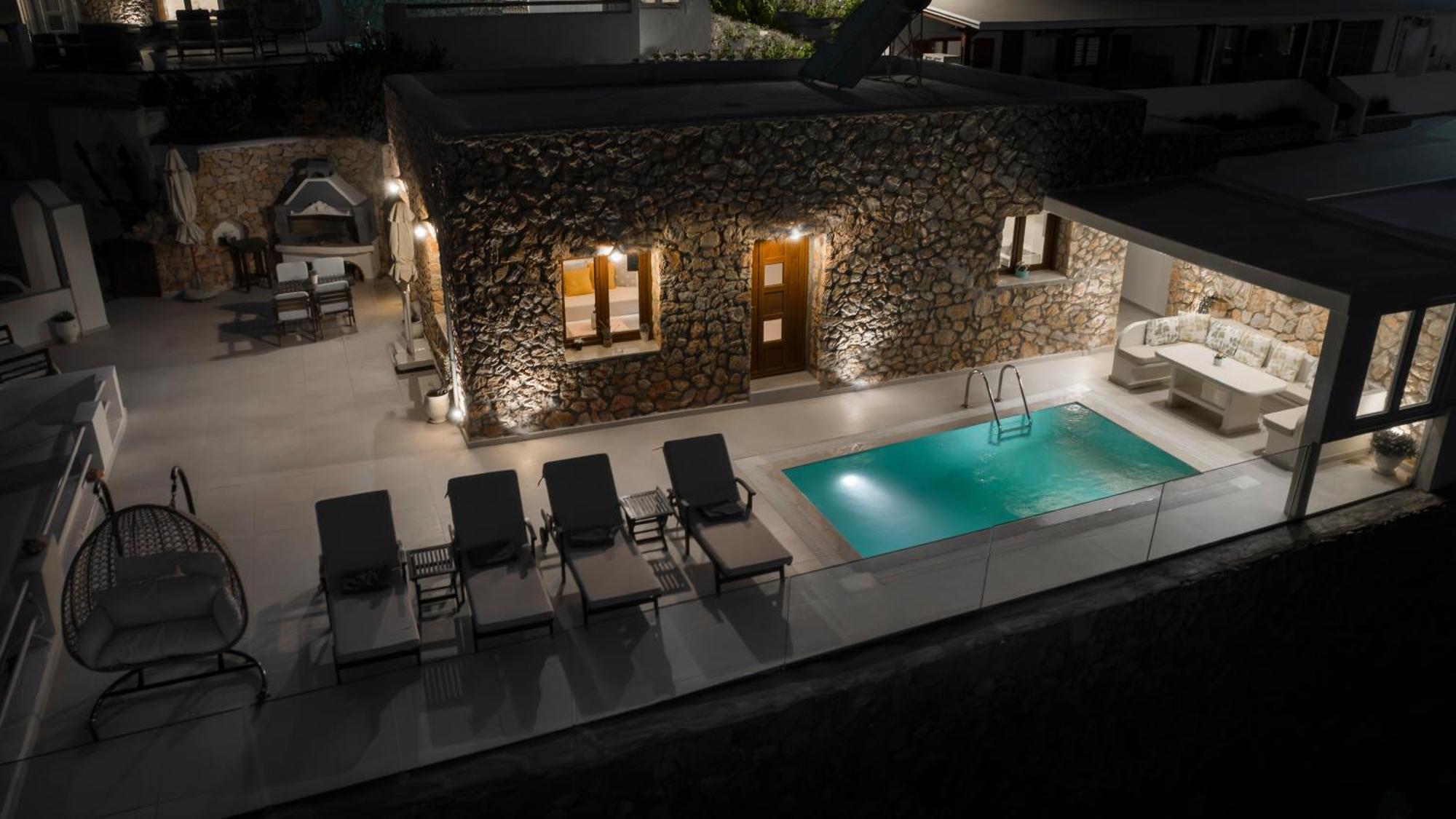 Dream Villa Santorini Vourvoulos Luaran gambar