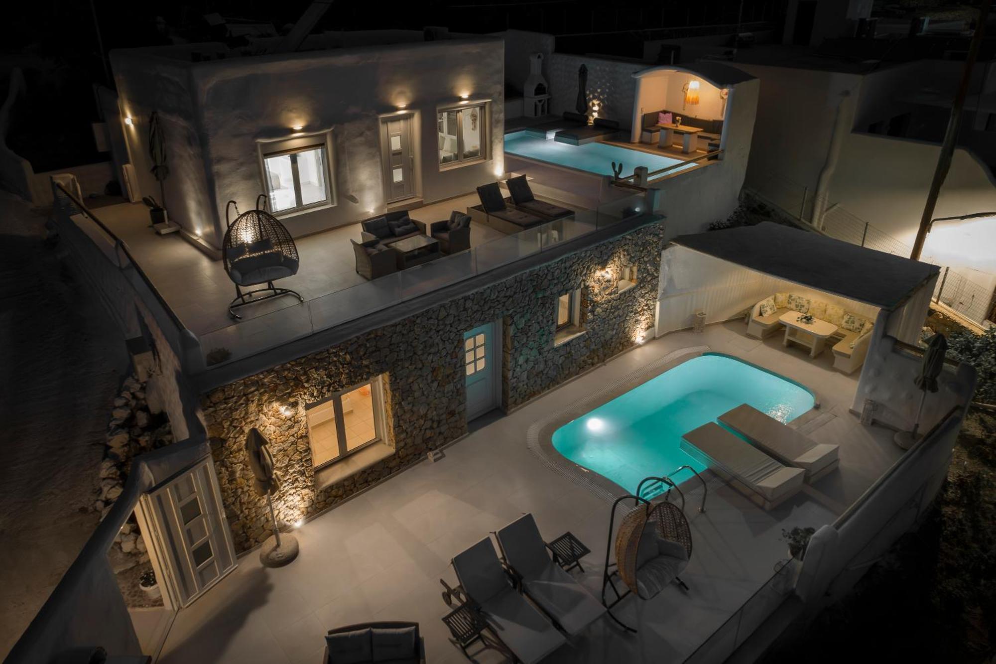 Dream Villa Santorini Vourvoulos Luaran gambar
