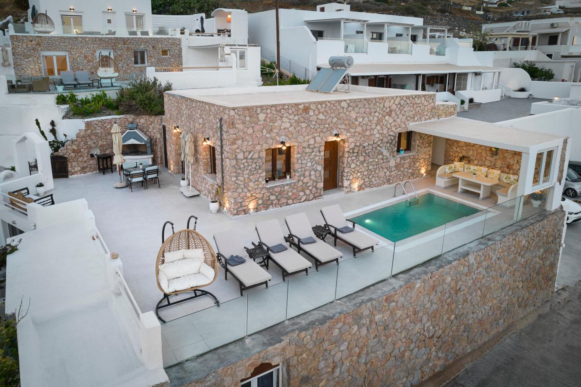 Dream Villa Santorini Vourvoulos Luaran gambar