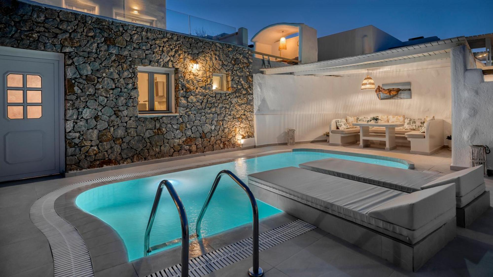 Dream Villa Santorini Vourvoulos Luaran gambar