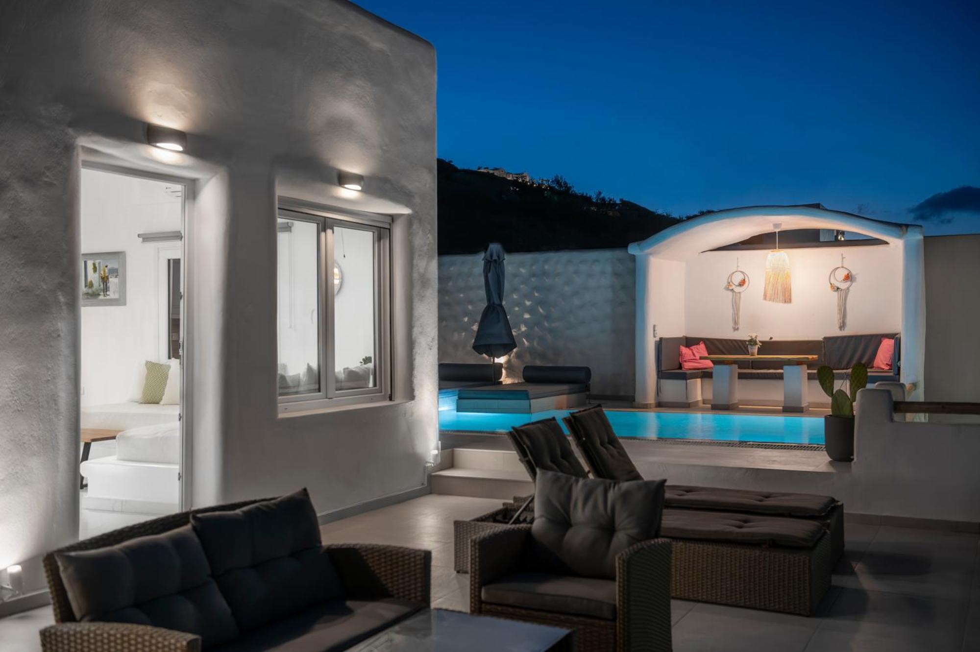 Dream Villa Santorini Vourvoulos Luaran gambar